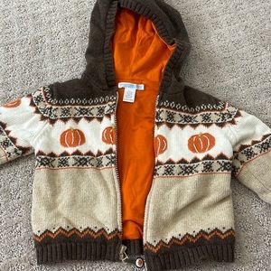 Janie and Jack pumpkin sweater